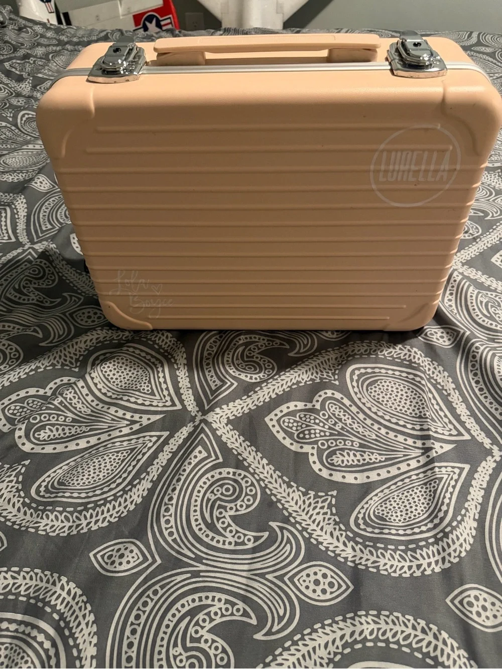 Makeup Train Case - Blush Pink Portable Cosmetic Organizer - Picture 1 of 4